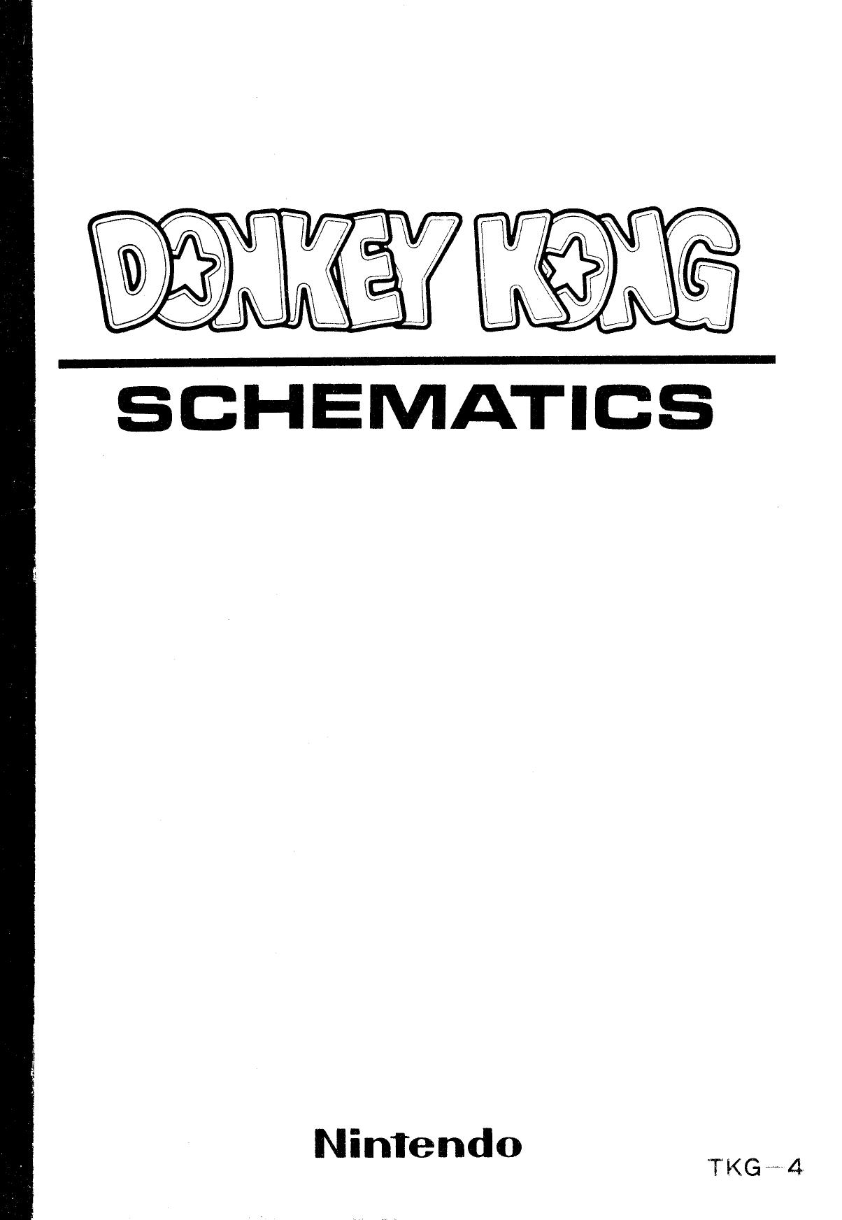 Donkey Kong TKG-4 Schematics