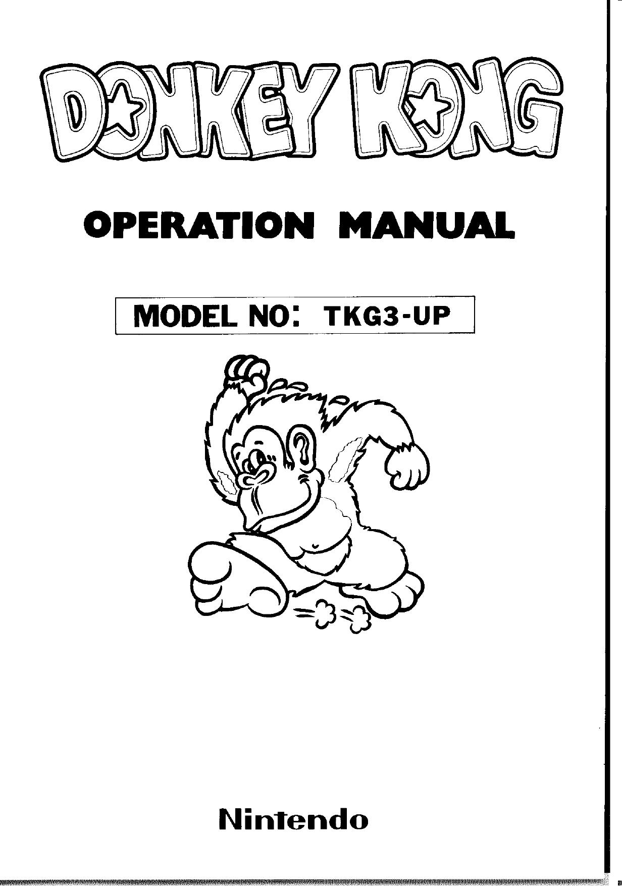 Donkey Kong (TKG-3-UP) (Operation) (U)
