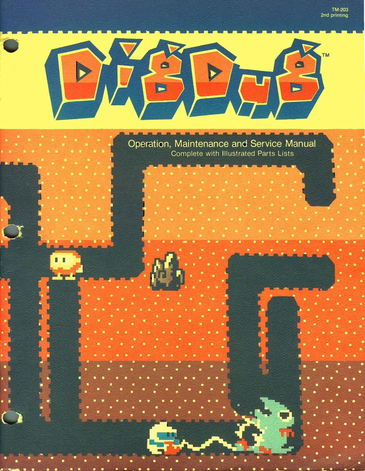 Dig Dug TM-203 2nd Printing