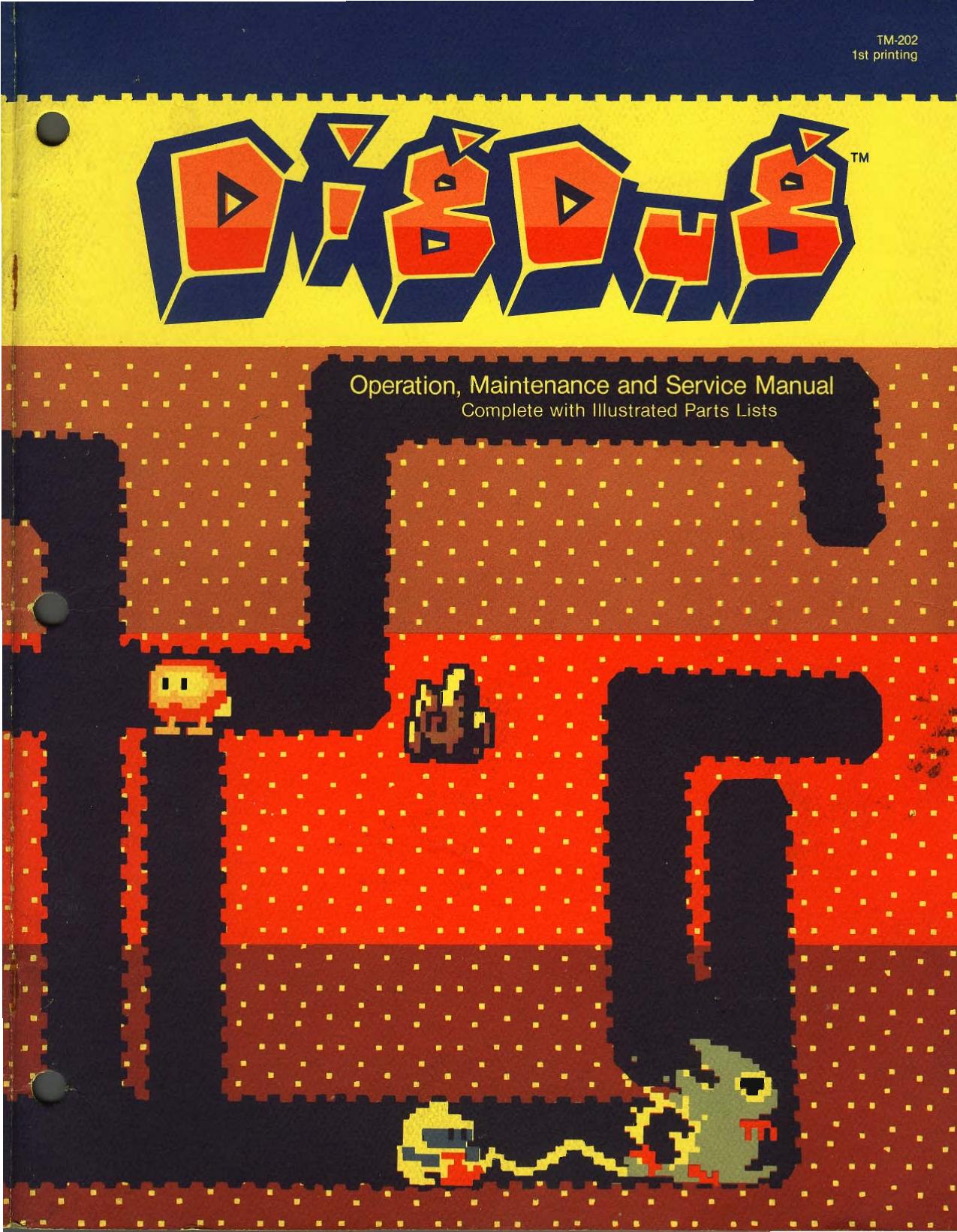 Dig Dug TM-202 Euro 1st Printing