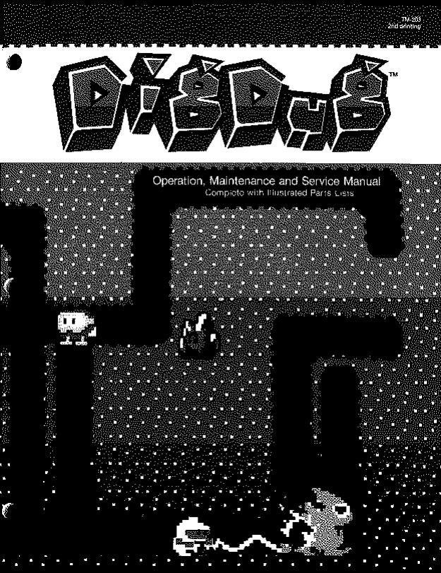 Dig Dug (TM-203 2nd Printing) (Op-Maint-Serv-Parts) (U)