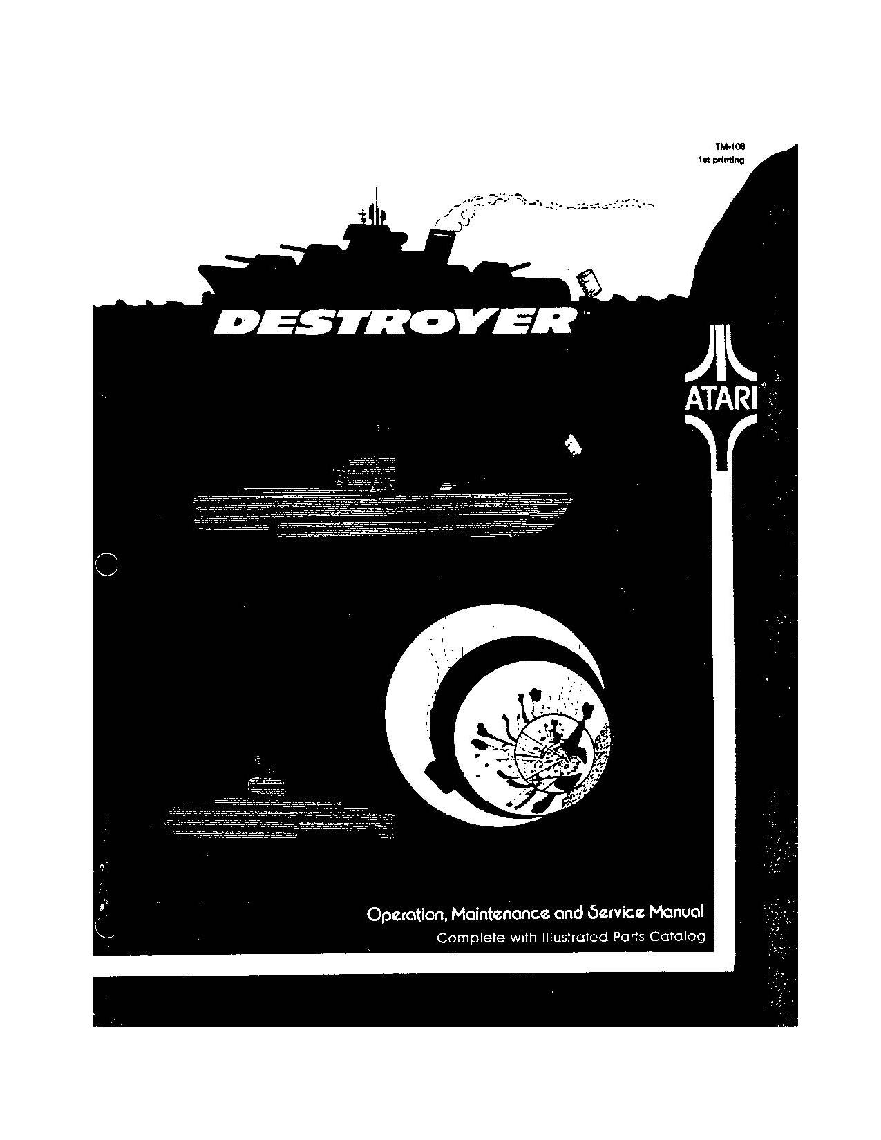 Destroyer (TM-108 1st Printing) (Op-Maint-Serv-Parts) (U)