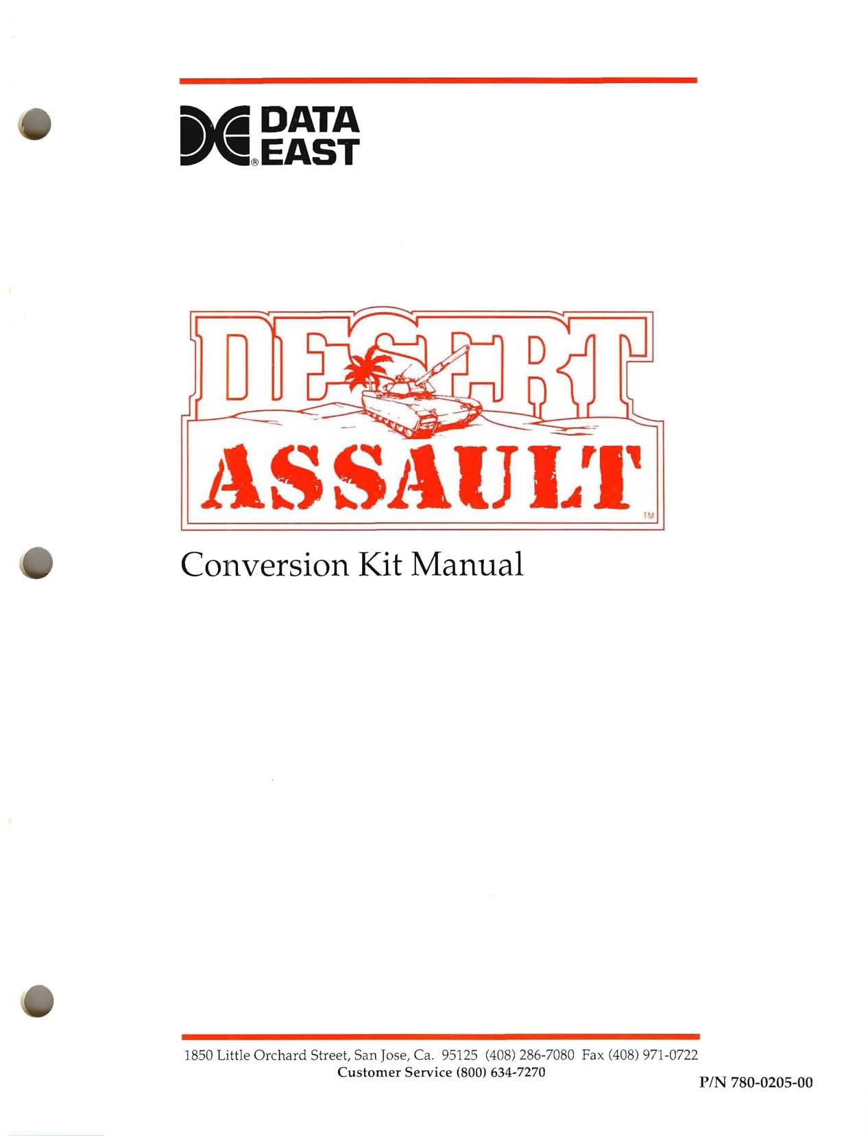 Desert Assualt Conversion Kit Manual (780-0205-00)