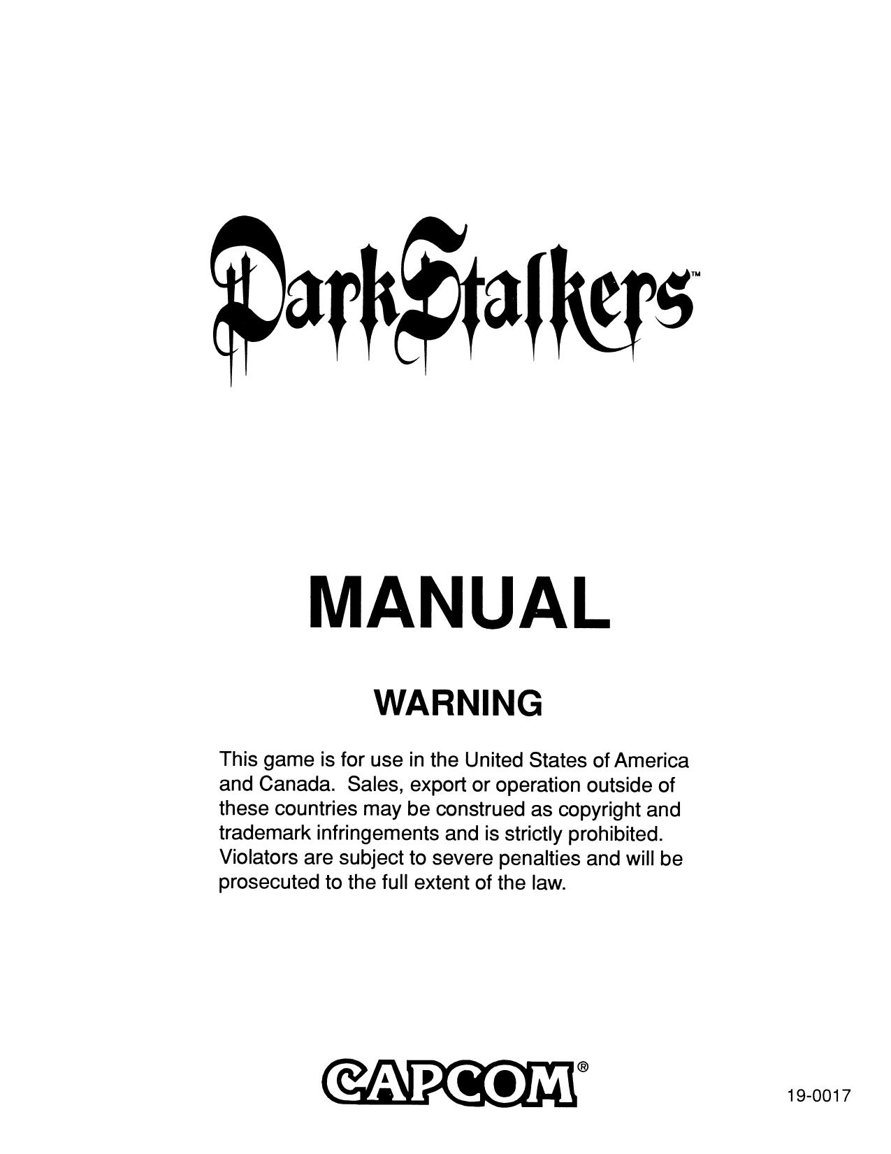 DarkStalkers Manual