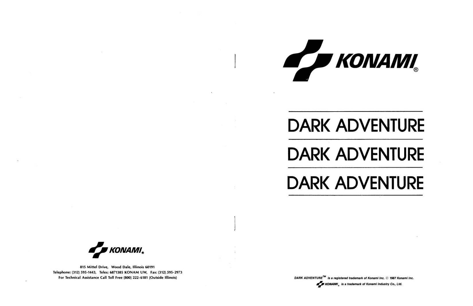 Dark Adventure (U)
