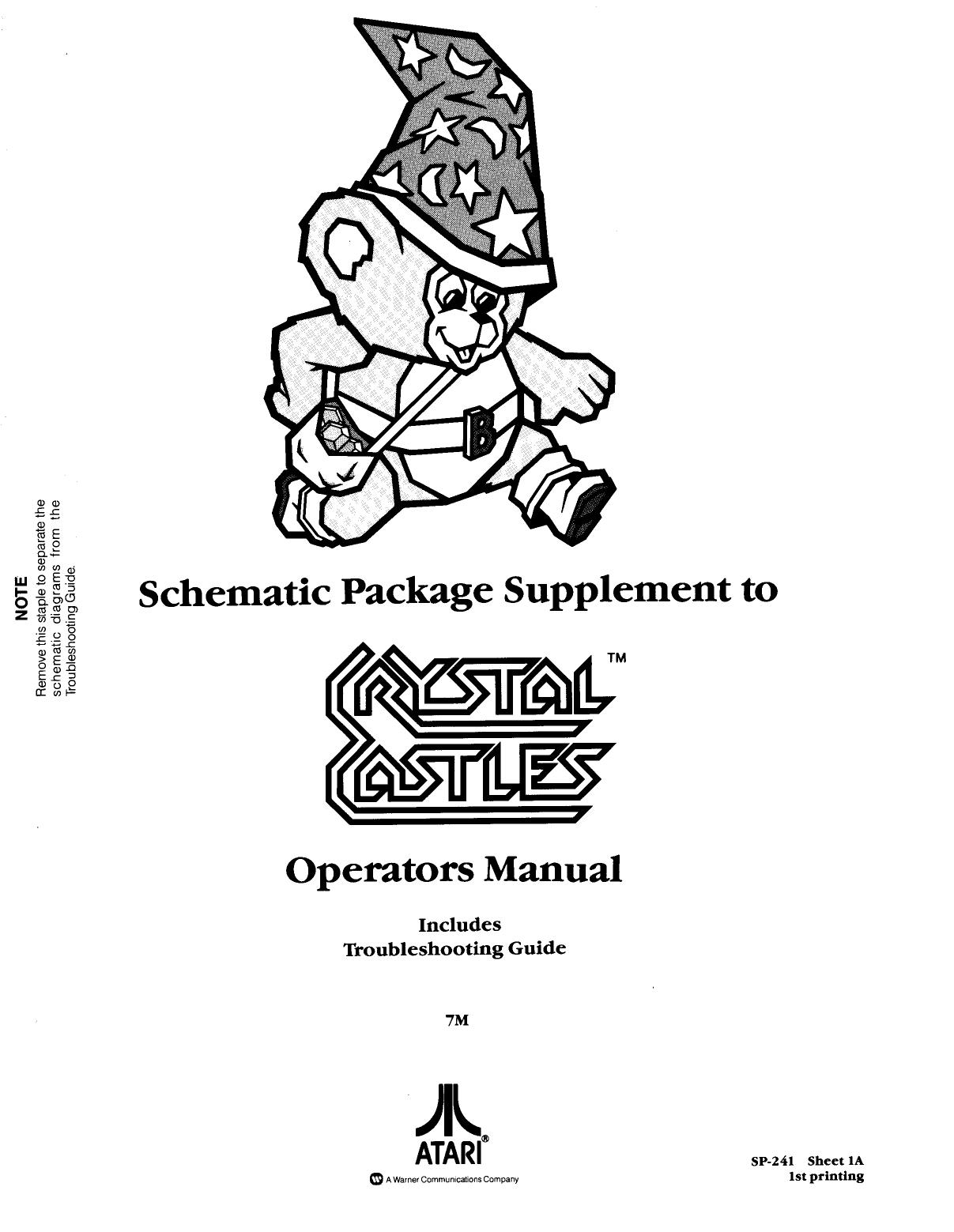 Crystal Castles (SP-241 1st Printing) (Schematic Package) (U)