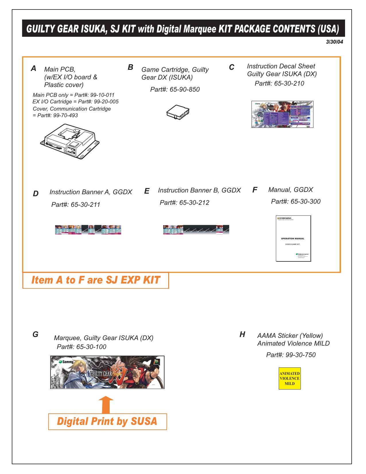 100404 KOF Neowave SJ EXP KIT List (USA).eps