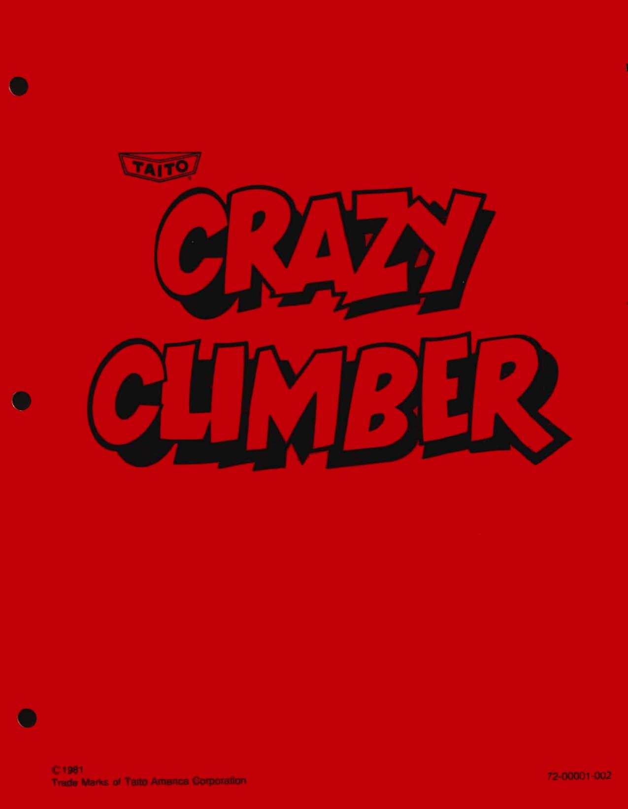 Crazy Climber Upright (Taito)