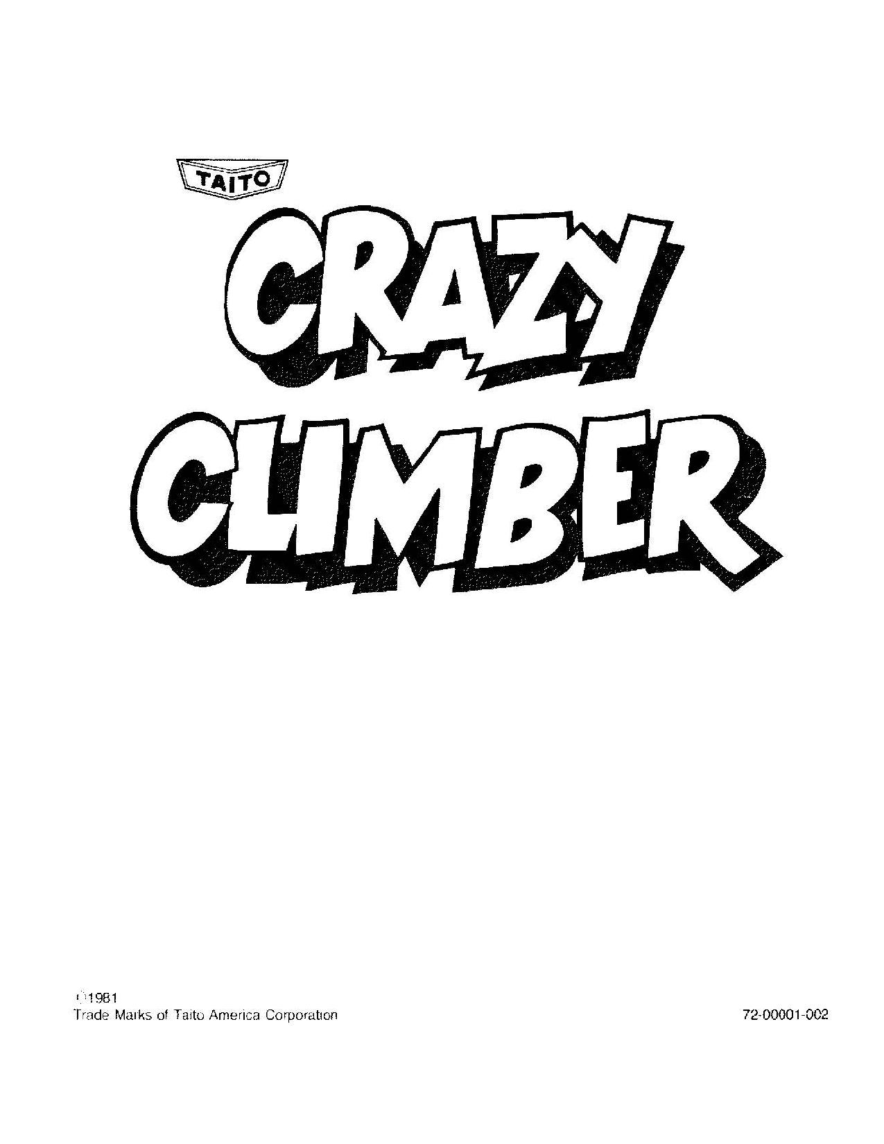 Crazy Climber (Taito) (Upright) (U)