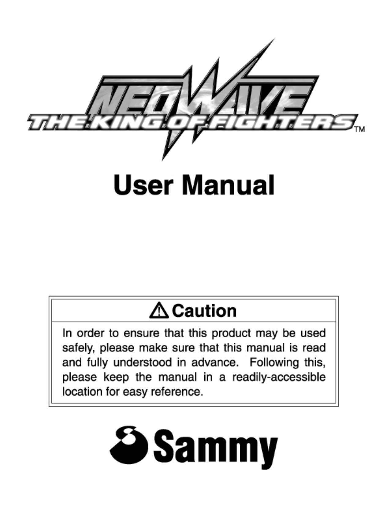 Manual KOF Neowave English