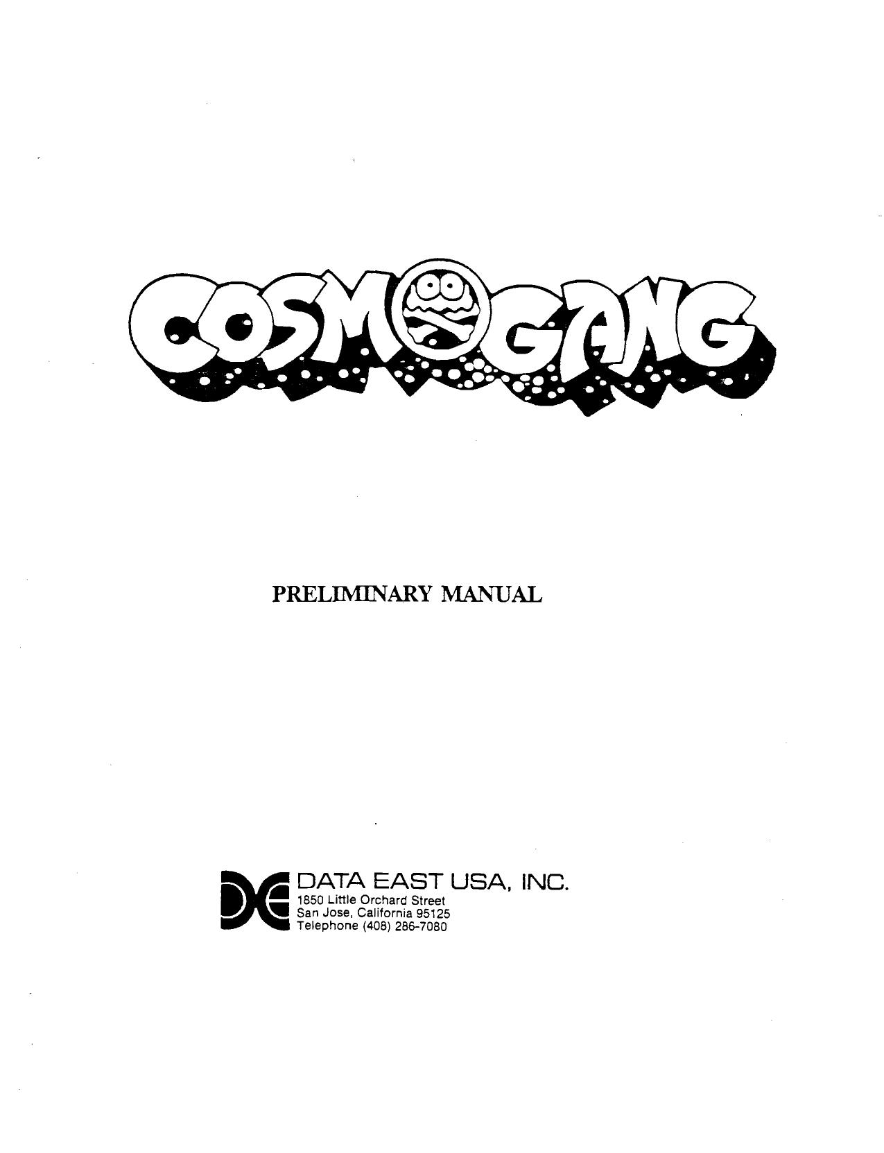 Cosmo Gang Preliminary Manual