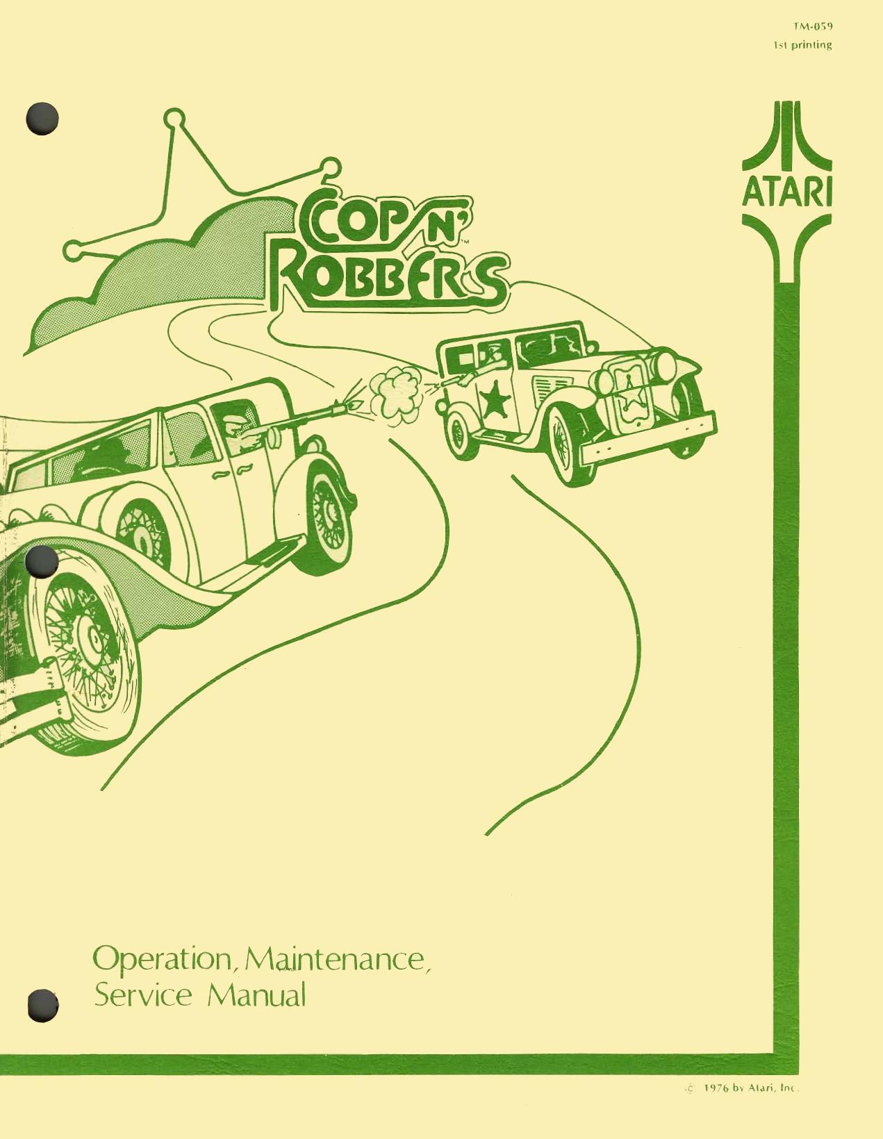 Cops n Robbers TM-059 1st Printing