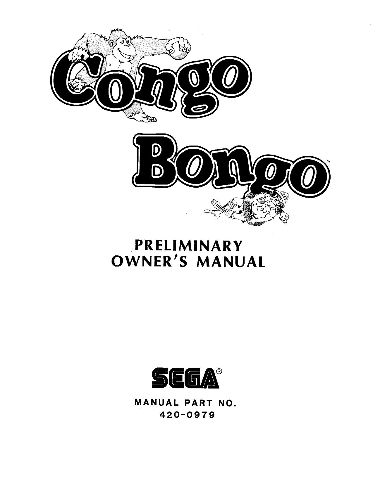 Congo Bongo (Prelimanary Manual)