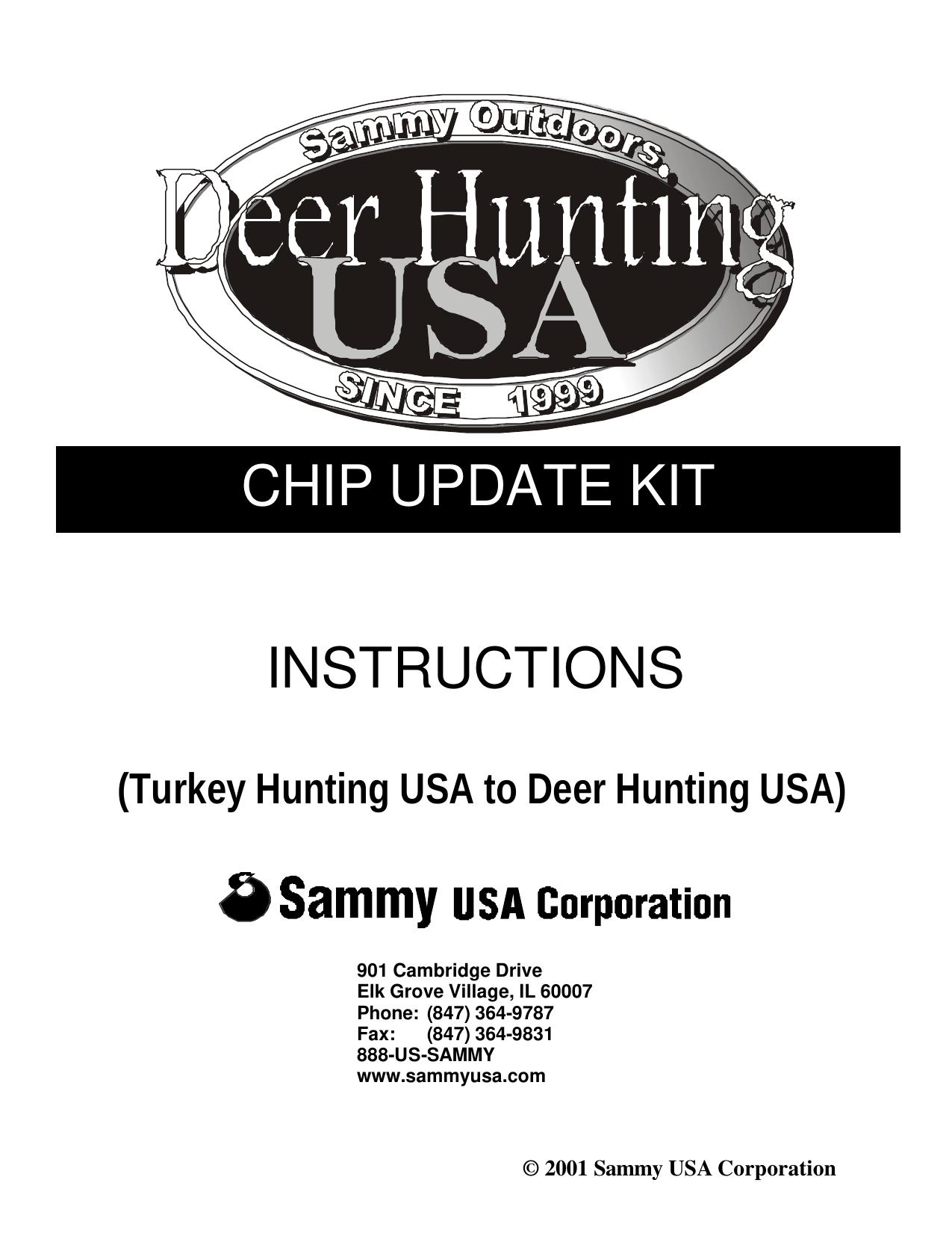 080801 Deer Hunting USA Chipupdate KIT Manual.pub
