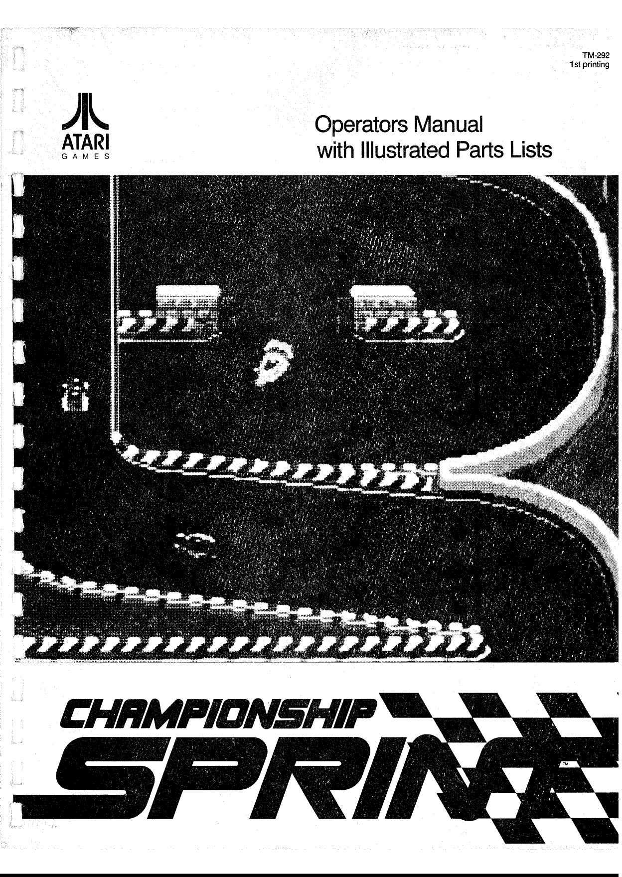 Championship Sprint (TM-192 1st Printing) (Op & Parts) (U)