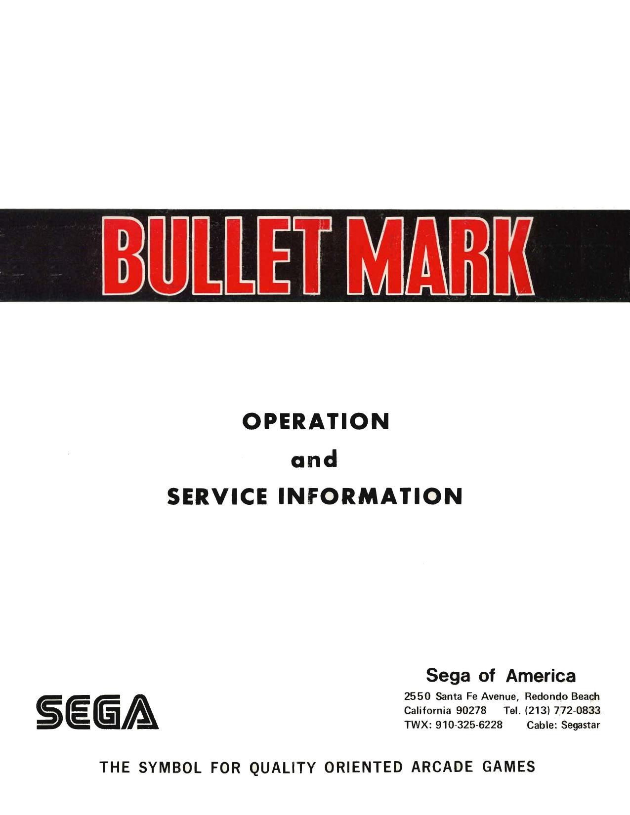 Bullet Mark (Missing Pages 7 & 9)