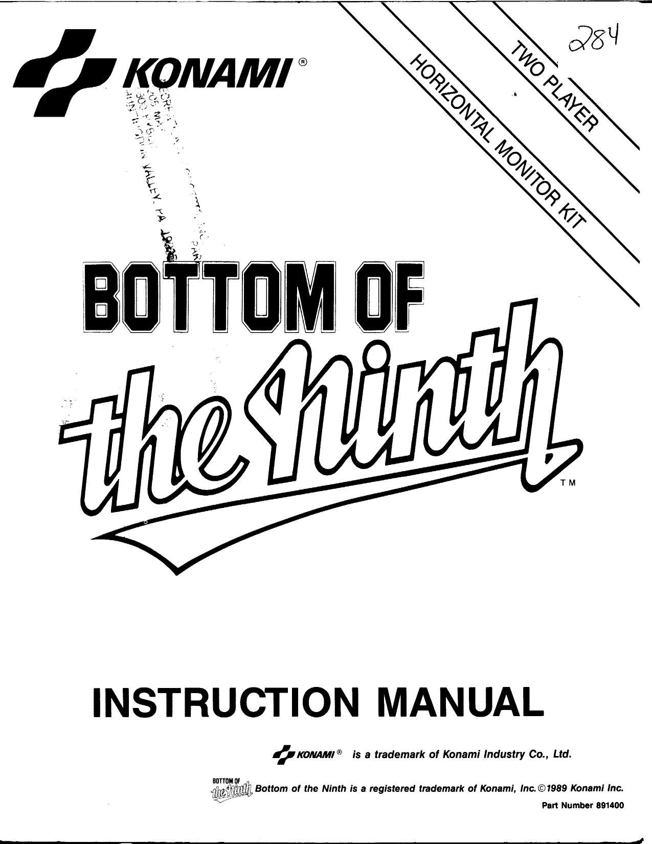 Bottom Of The Ninth (Instructions) (U)