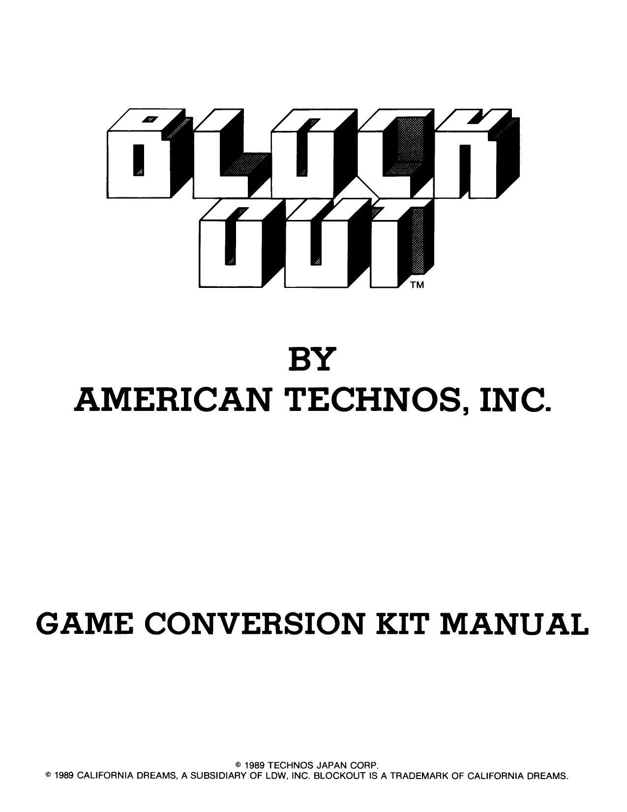 Blockout (Game Conv. Kit) (U)