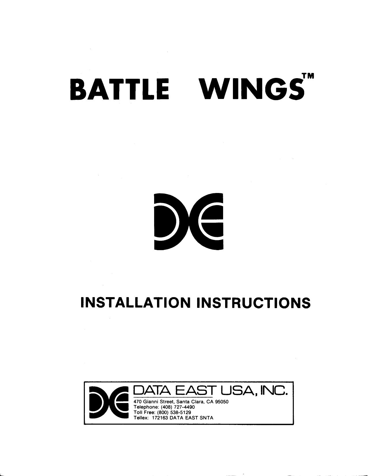 Battle Wings (Installation Instructions) (U)