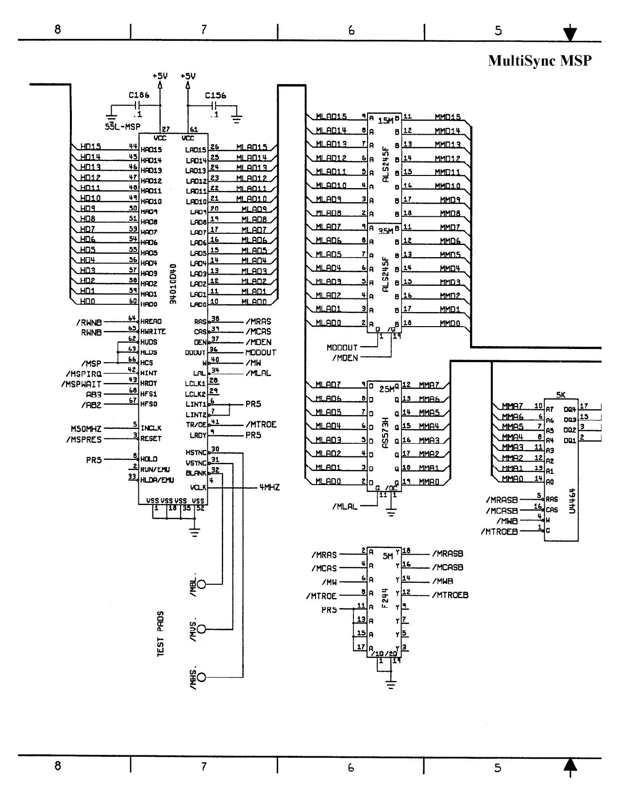 Atari - Schematics Multisync PCB (2)