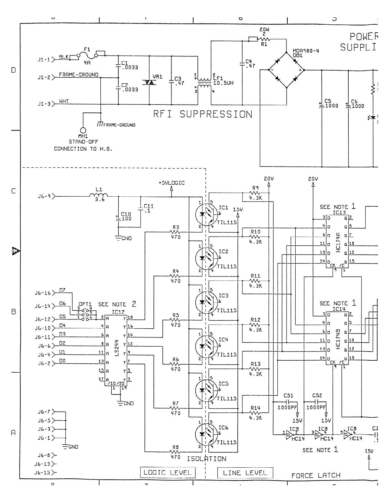 Atari - Schematics Motor AMP PCB