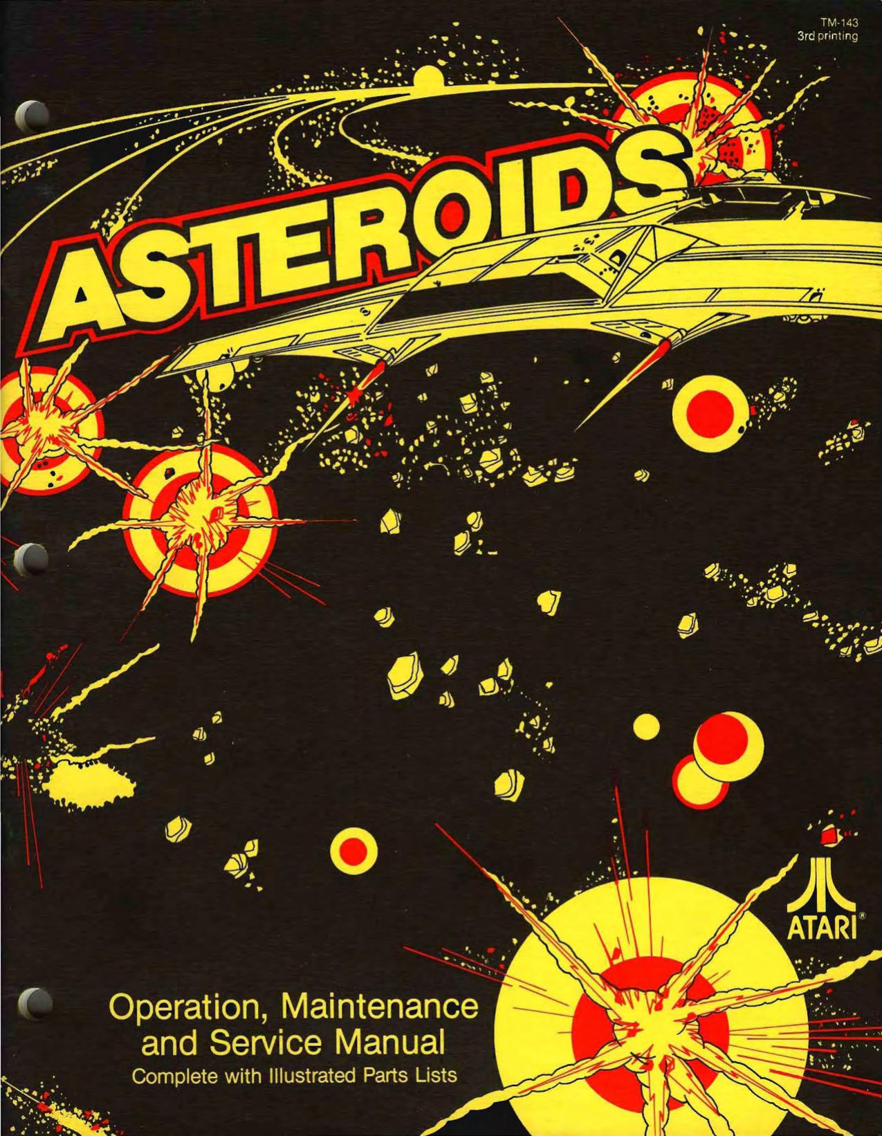 Asteroids TM-143 3rd Printing