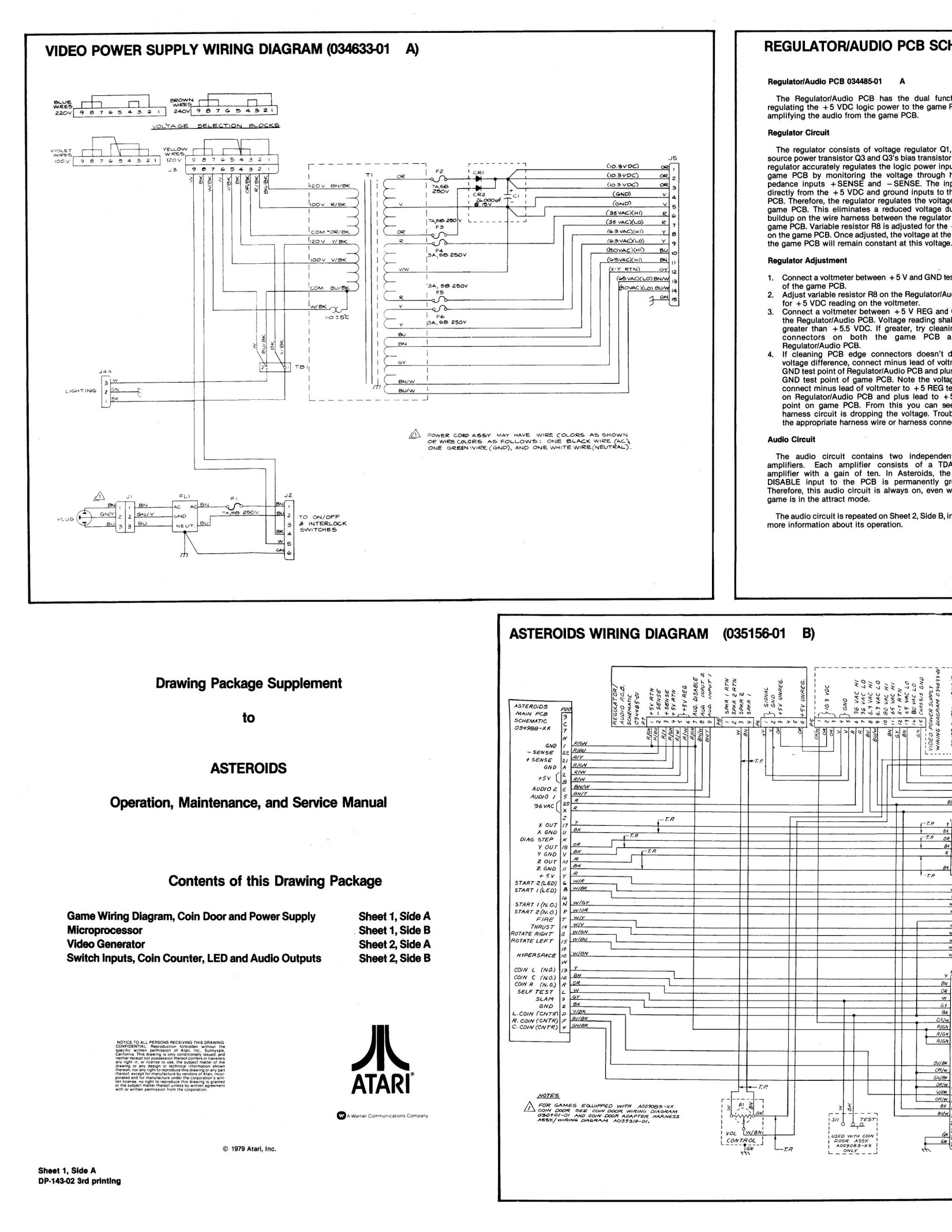 Asteroids (Caberat DP-143 3rd Printing) (Drawing Package) (U)