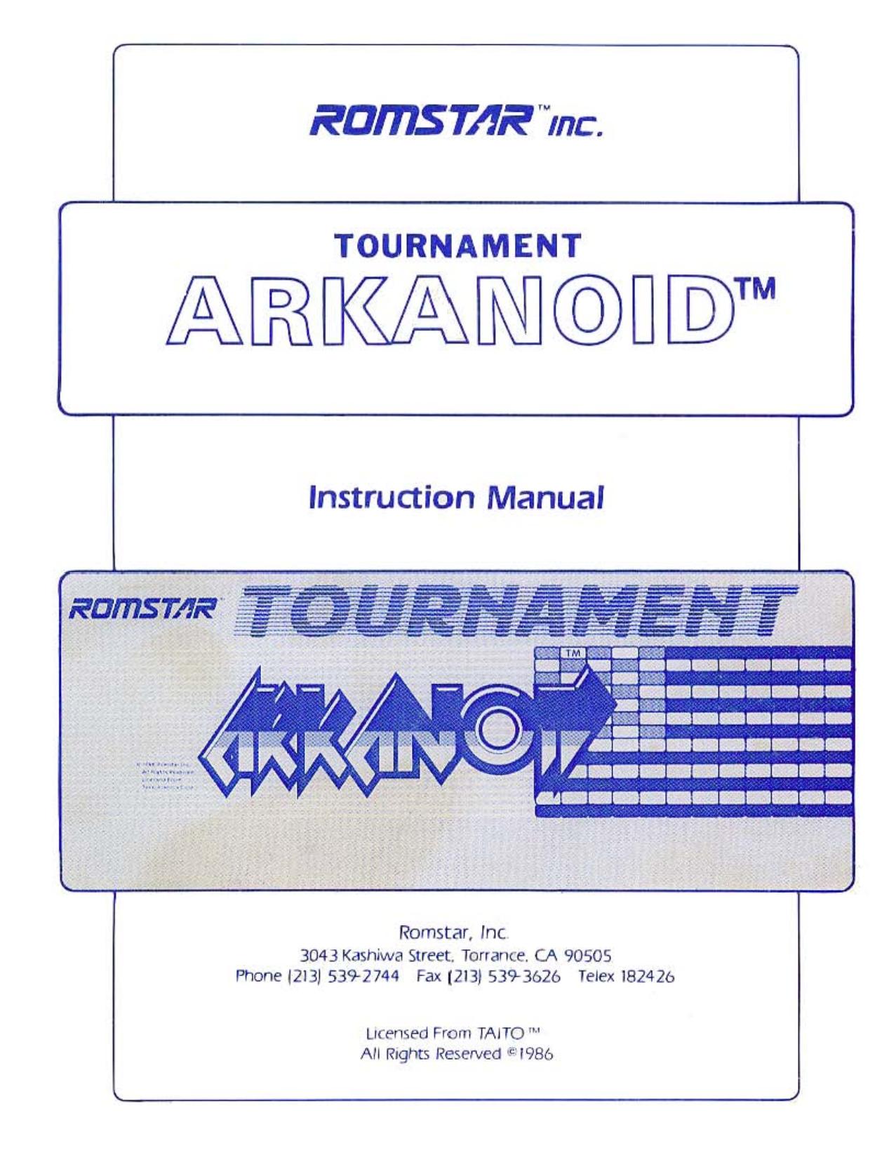 Arkanoid Tournament