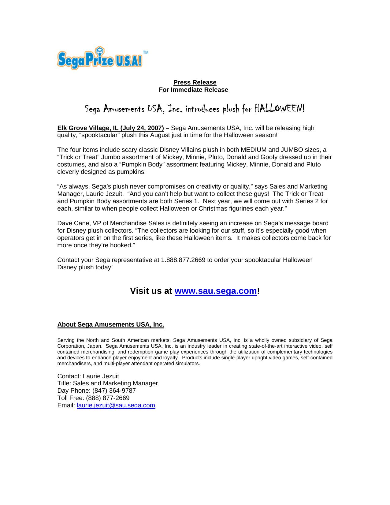 Microsoft Word - Press Release July 2007.doc