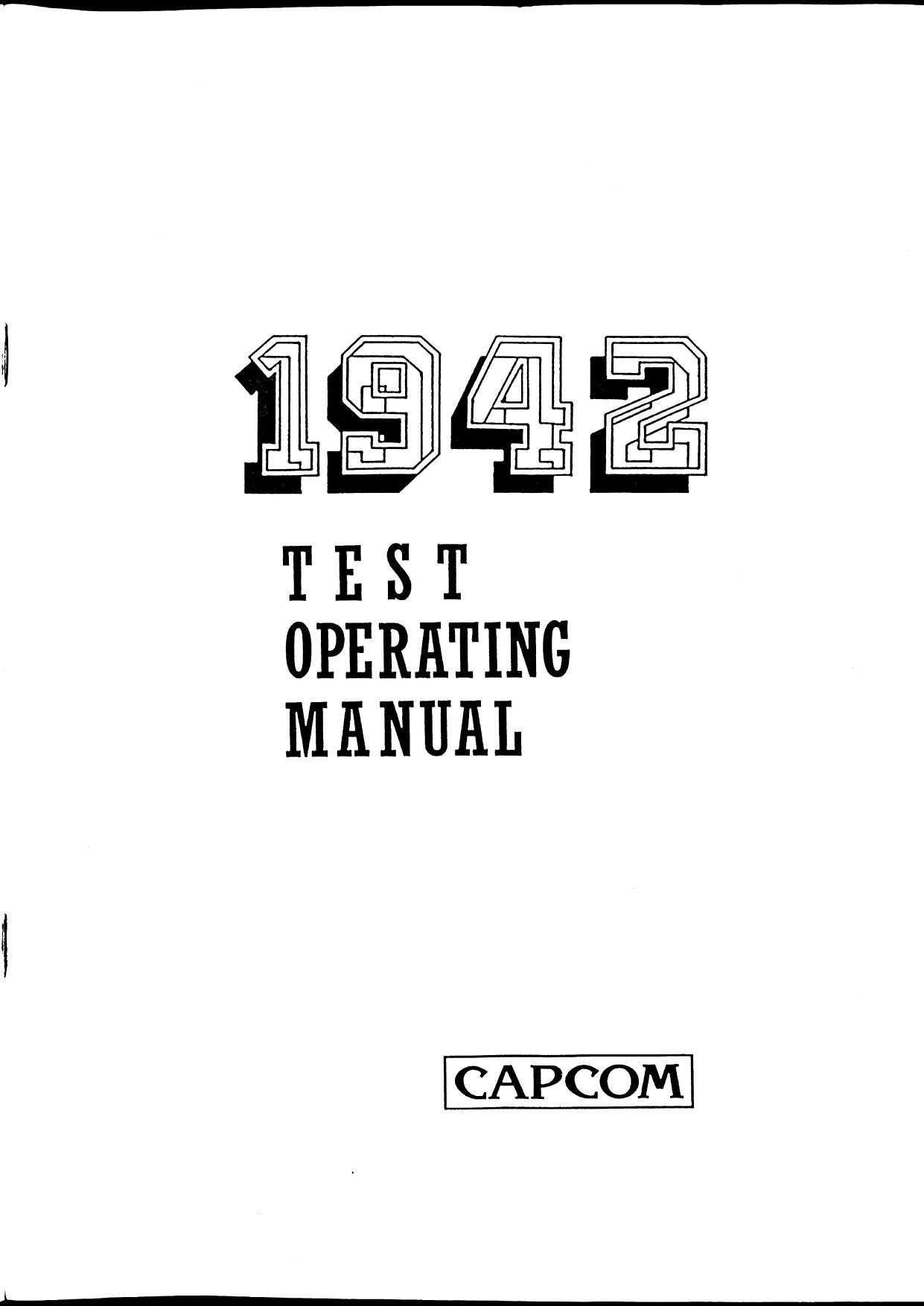 1942 Test Operating Manual