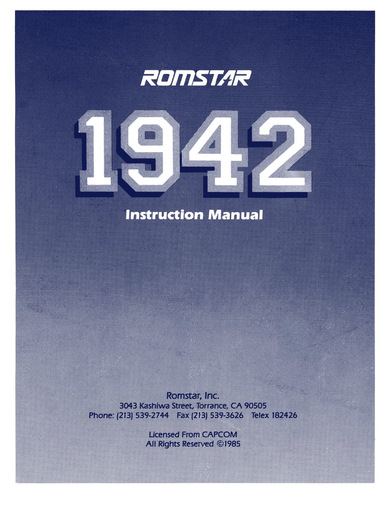 1942 (Instruction) (U)