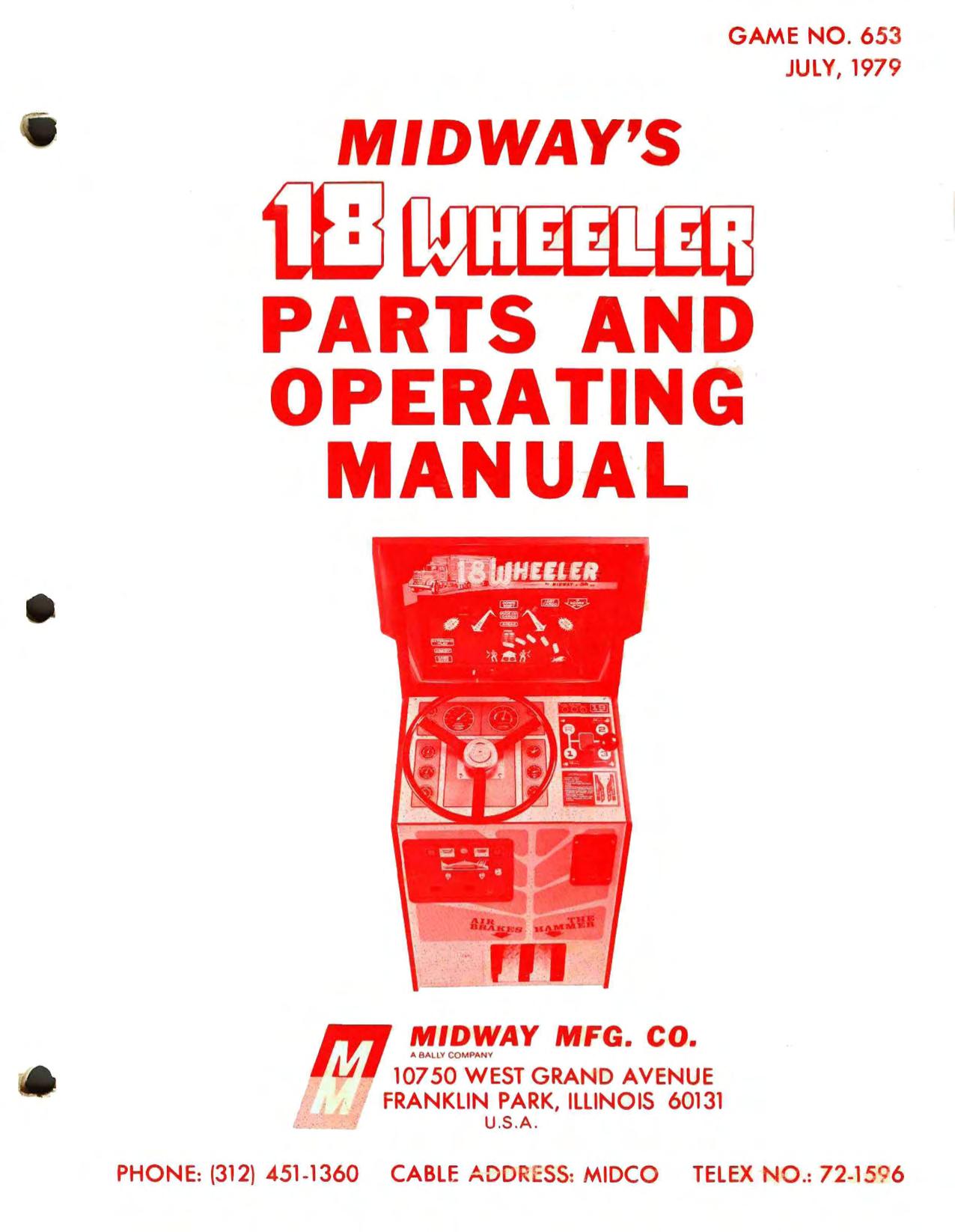 18 Wheeler Parts and Operating Manual