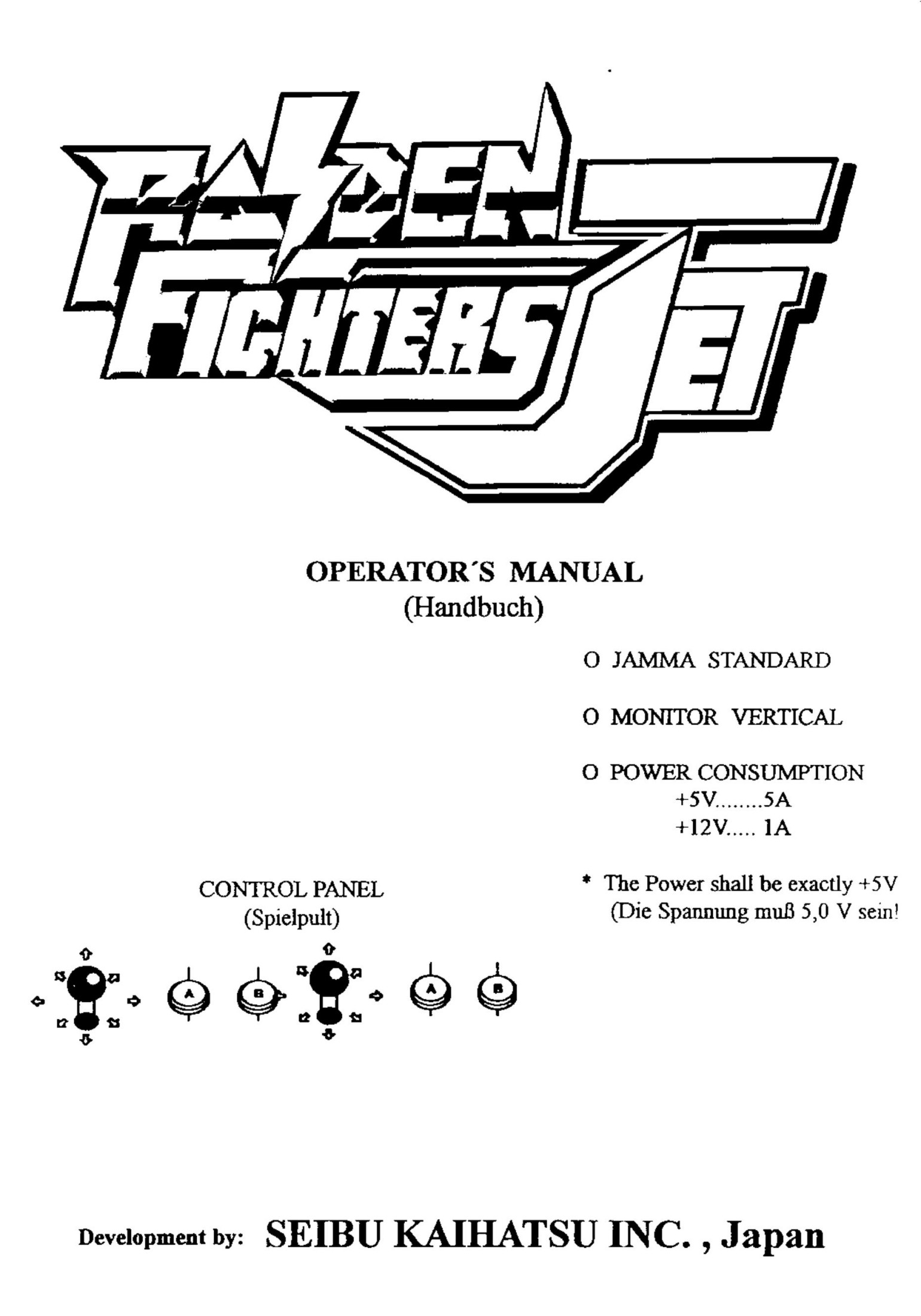 Raiden Fighters Jet Manual