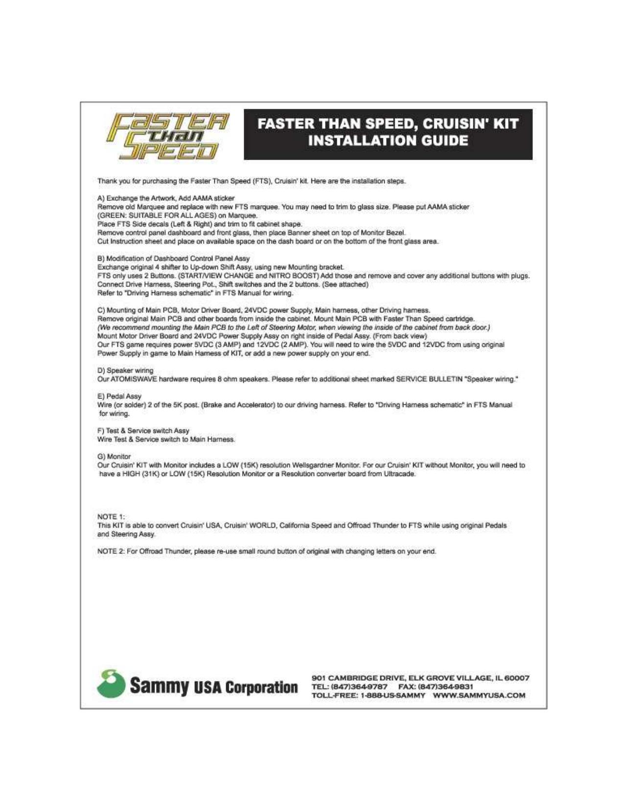 122204 FTS Manual Cruisin