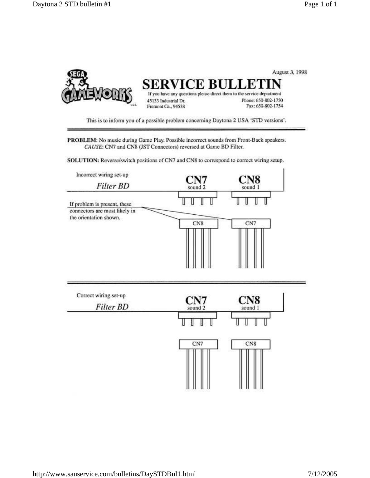 http://www.sauservice.com/bulletins/DaySTDBul1.html