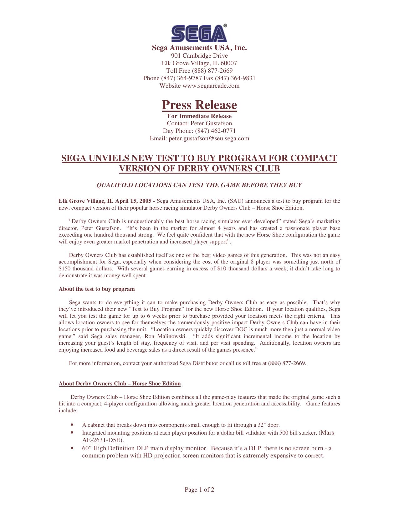 Microsoft Word - DOC Test to Buy PR.doc