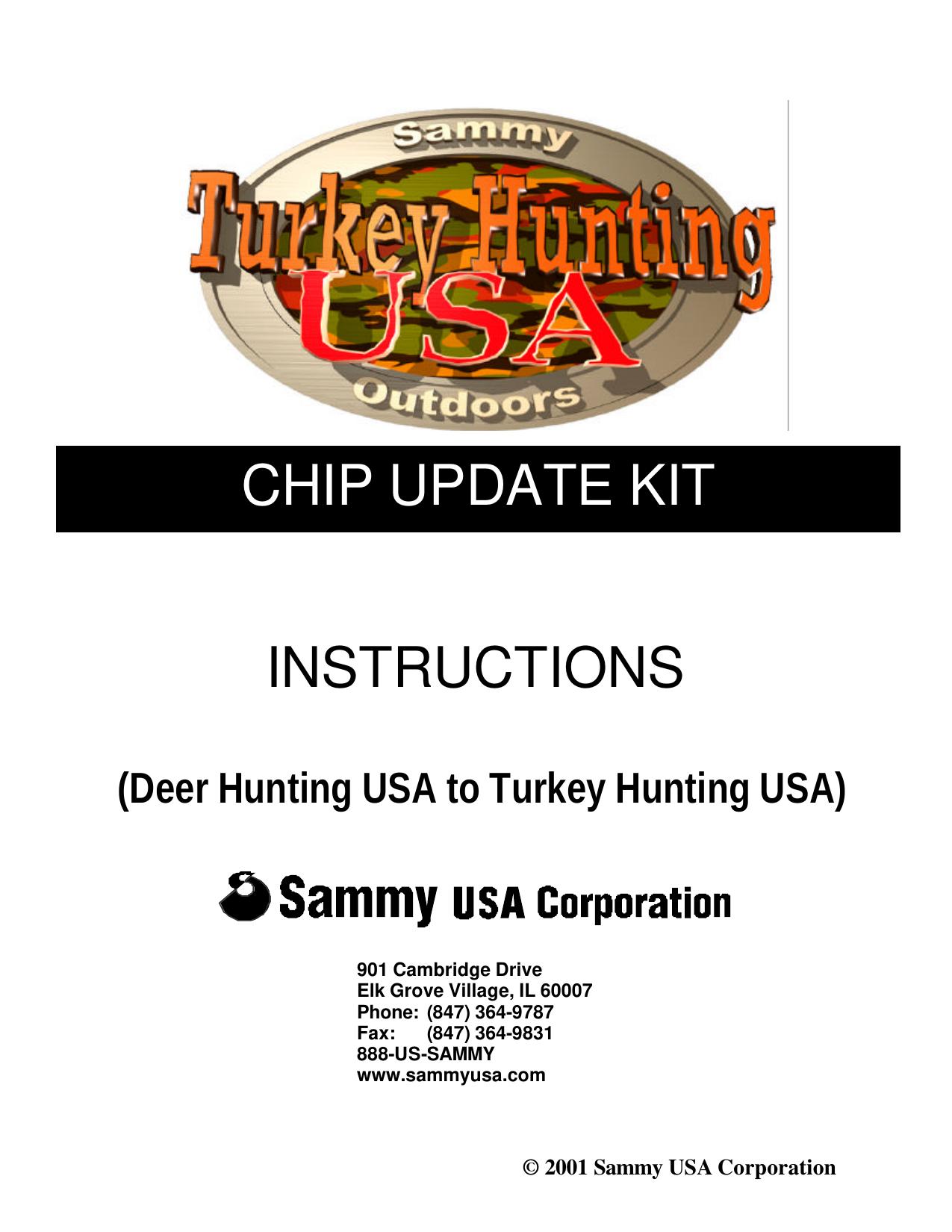 041601 Turkey Hunting USA Chip update KIT Manual.pub