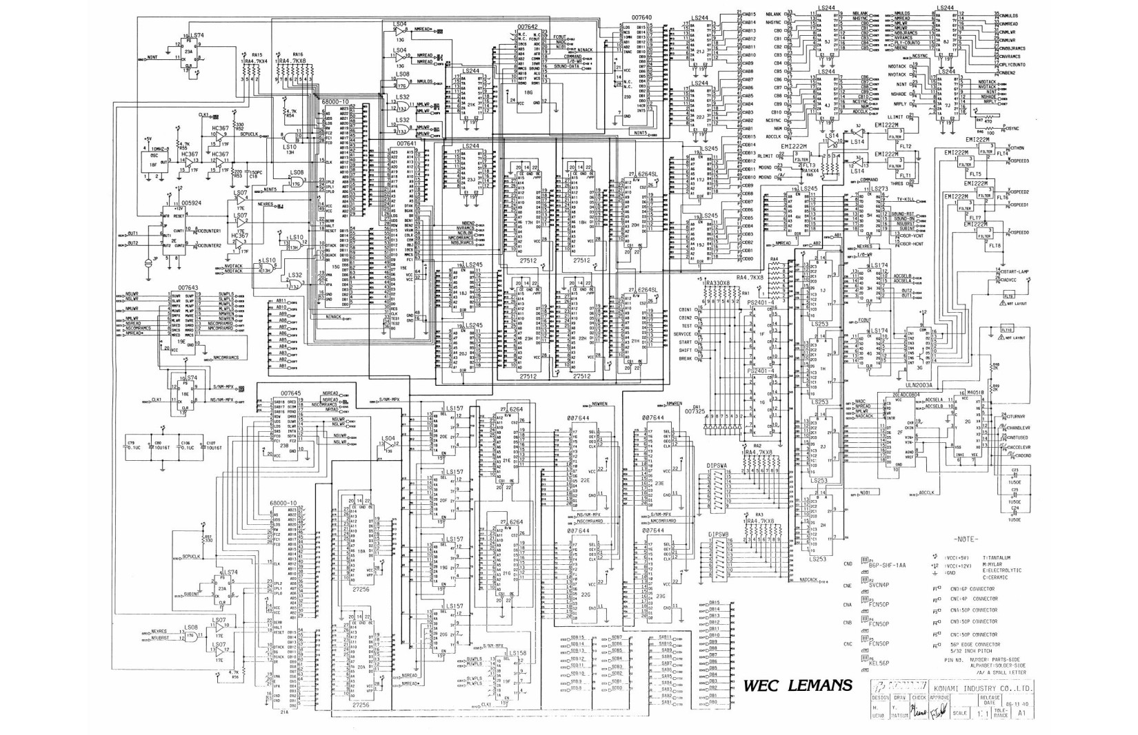 WEC LeMans Schematics