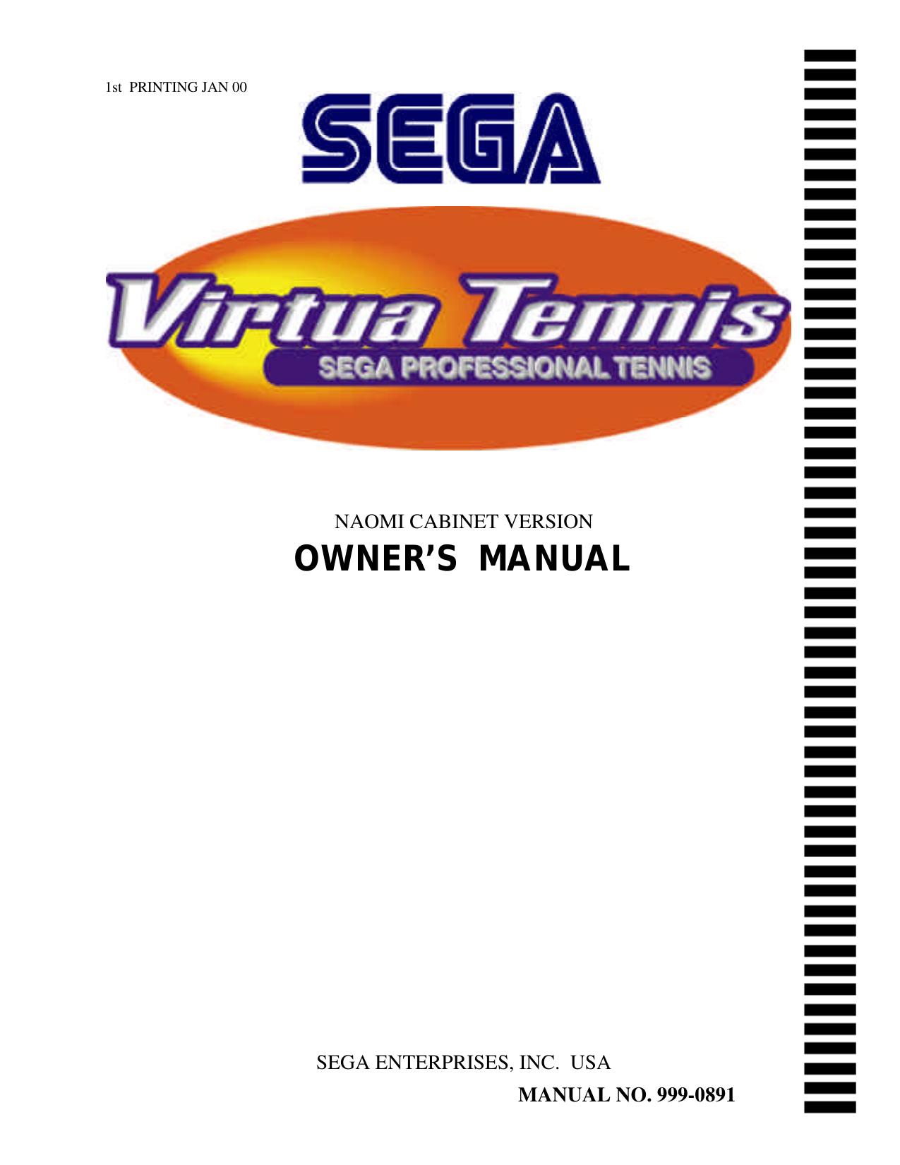 Virtua Tennis (Owner's) (U)