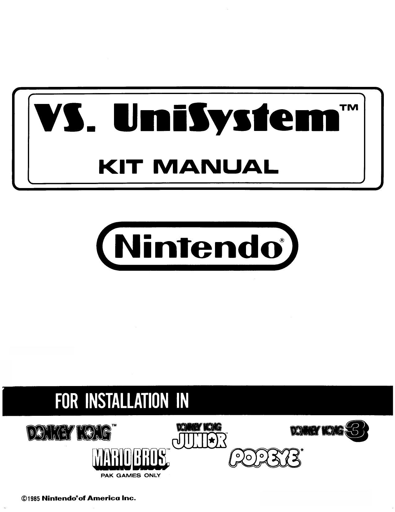 VS UniSystem Kit