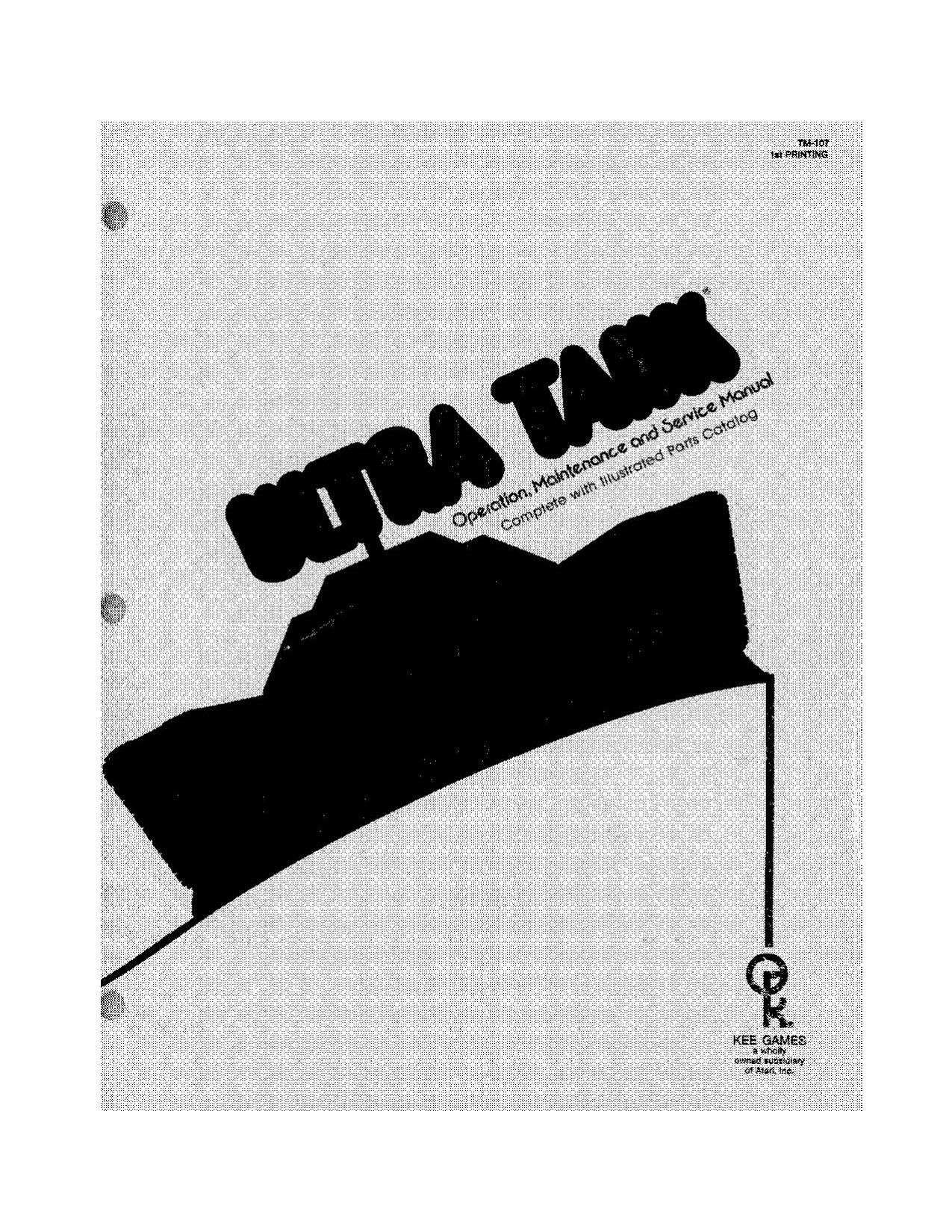 Ultra Tank (TM-107 1st Printing) (Op-Maint-Serv-Parts) (U)