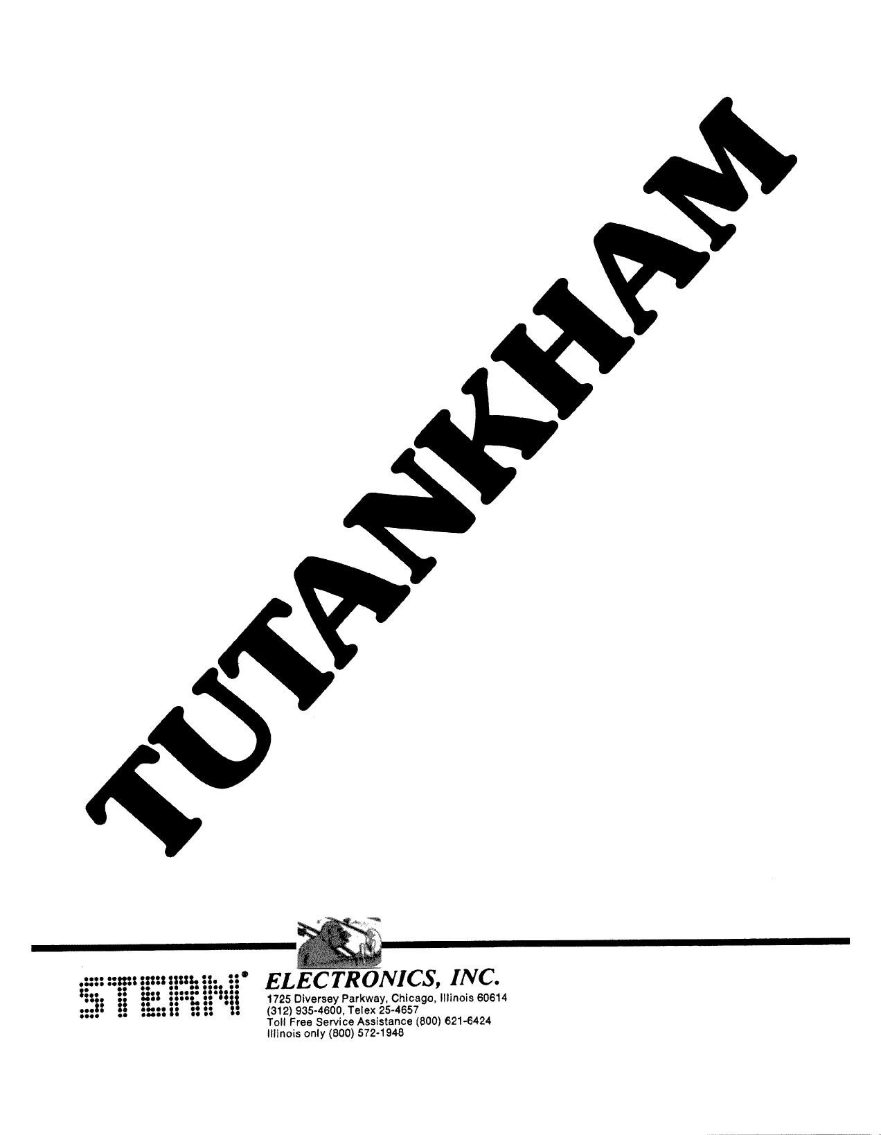 Tutankham Manual
