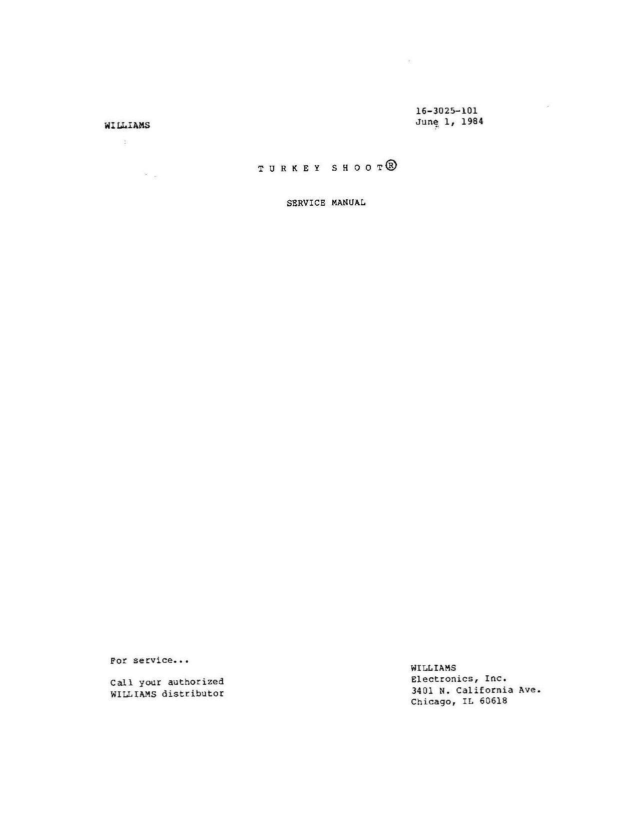 Turkey Shoot (Service) (U)